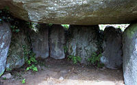 Dolmen von Runesto - innen