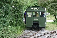 A former UK MOD railway engineering personnel carrier (Wickham trolley)
