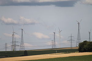 Windkraftanlagen im Windpark Kloppberg