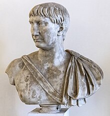 The "decennial" portrait of Trajan, c. 108 (Venice) Trajan portrait of the 'Decennalia' type - (108 AD) - National Archaeological Museum.jpg