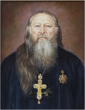 Портрет отца Павла Милованова написан художником Ириной Гайдук в 2007 году. В этом же году она подарила портрет семье Миловановых, где он находится и поныне