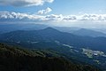 Mt. Hiko (farthest left) and Mt. Kosho from Mt. Homan