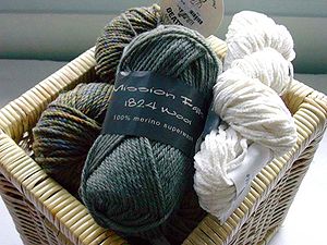A basket of yarn