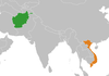 Location map for Afghanistan and Vietnam.