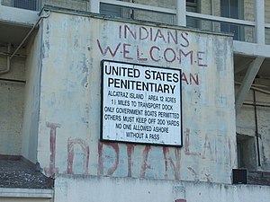 A lingering sign of the 1969-71 Native America...