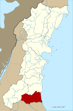 Amphoe location in Chumphon Province