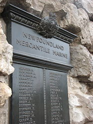Plaque in Newfoundland Memorial Park.