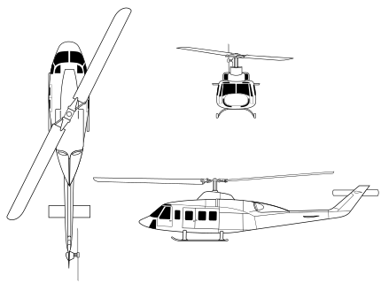 Bell 214ST орфографическое изображение.svg