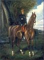 Portrait du général Bonie à cheval par X. ELLIVAL, 1889.