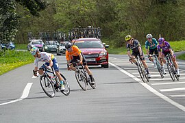 Breakaway before Cambo-les-Bains.