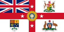 The unofficial British Empire flag incorporated dominion symbols British Empire flag (1930).svg