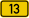 Bundesstraße 13 number.svg