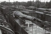 French railway guns captured after the Fall of France.