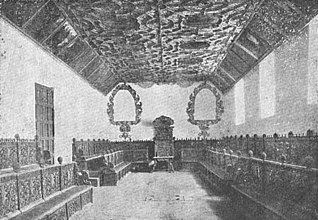 Chapter house of the Convent of San Agustín in 1950.[5]