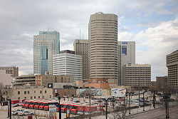 Downtown Winnipeg skyline