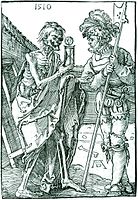 Albrecht Dürer: Smrt a lancknecht (1510)