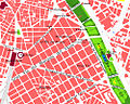 El norte del distrito de Eixample también está incluido.