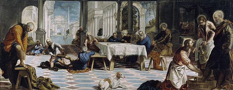El lavatorio, de Tintoretto, 1548-1549