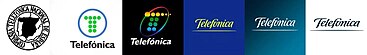 Telefónica logo evolution
