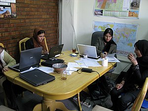 Female students at Kabul University.