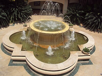 A fountain at Taj Exotica, Goa, India