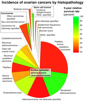 Честота на рака на яйчниците от histopathology.png