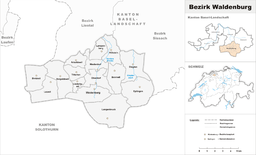 Kommuner i distriktet Waldenburg