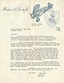 Letter of appreciation to Lt. Col. Richard High Squadron Commander of the 310th Tactical Fighter Training Squadron, after a flight in an F-16C on 19 July 1984.