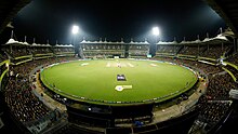 M. A. Chidambaram Stadium in Chennai, one of the oldest cricketing venues MA Chidambaram Stadium In the Night during a CSK Game.jpg