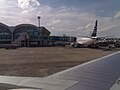 L'aéroport international Sultan Hasanuddin de Makassar.