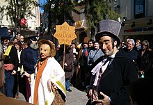 The Ball de Malcasats (Dance of the Mismatched Couples) is a satiric talking-dance traditional to Carnaval in Vilanova, Catalonia, Spain. Malcasats.jpg