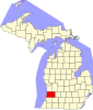 Map of Michigan highlighting Allegan County.svg Map of Michigan highlighting Allegan County.svg