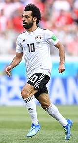 An inverted winger, Mohamed Salah plays on the right wing, a position which allows him to cut inside to his stronger left foot. Mohamed Salah Ghaly.jpg