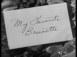 Файл: Моя любимая брюнетка (1947) .webm