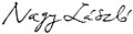 Nagy László aláírása