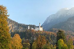 Schloss Neuschwanstein im Herbst