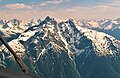 North aspect of Nusatsum Mountain seen on approach to Bella Coola Airfield