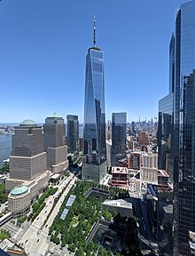 The new World Trade Center complex in June 2021 One World Trade Center Complex.jpg