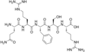Химична структура на Opiorphin.