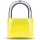 Yellow padlock