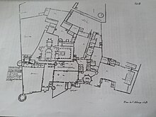 Plan de l'Abbaye en 1648