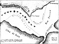 Plan of the passage of the Brazilian Squadron by the ravines of Turupi and Guabijú, in 12 August of 1865. Raised and drawn by A. L. von Hoonholtz (Suplemento da Semana Illustrada n.º 248, 1865).