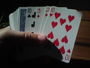 English: Playing cards.