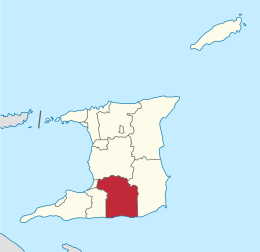 Regione di Princes Town – Localizzazione