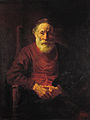 An Old Man in Red, by Rembrandt, 1652–1654