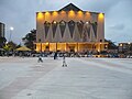 Al fondo, la Catedral de Barranquilla (1-4-2012).