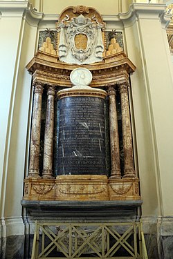 Påve Alexander III:s gravmunument, ritat av Domenico Guidi.