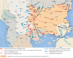 Карта на военните действия