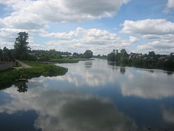 A pond on the Shukshan River in Novy Toryal