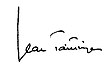 Signature de Jean Taittinger